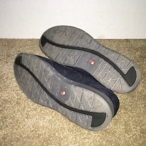 Clarks Atrisan Unstructured Blue Suede Oxford Lace Up Shoes Woman’s 8 - Picture 11 of 11